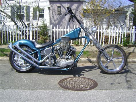1957 Harley Davidson® Fl Panhead Softail Chopper Blue Oceanside New