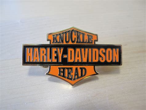 Knucklehead Pin Harley Davidson Vintage Badge Etsy