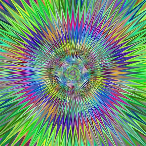 Download Hypnotic Fractal Multicolored Royalty Free Stock Illustration