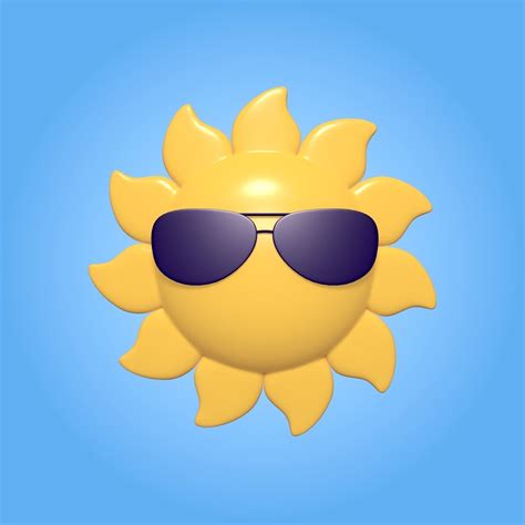 3D model Cartoon Sun VR / AR / low-poly | CGTrader