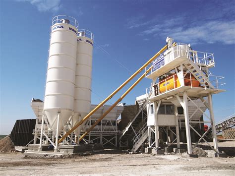 C120 Compact Concrete Batching Plant Meka Concrete Plants