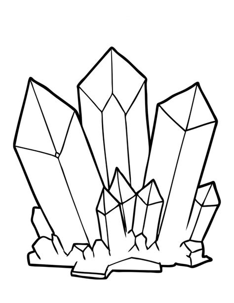 Crystal Coloring Pages Printable