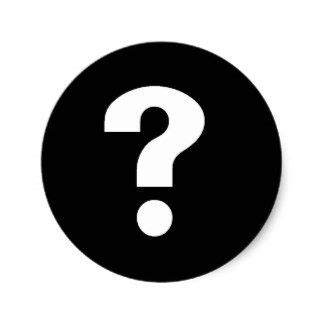 Word and/or design mark search (structured) this option is used to search word and/or design marks. Question Mark white on black Classic Round Sticker | Logo ...