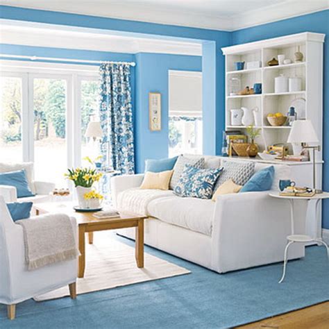 Bringing Blue In The Living Room Interior Design Ideas