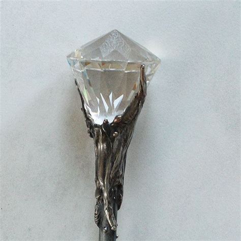 large beveled crystal glass wand etsy wands wiccan wands crystal glass