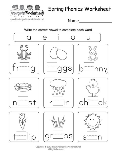Phonics Worksheets Free Printable Pdf Kindergarten Worksheets