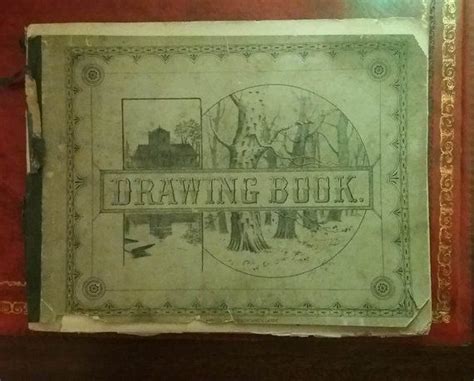1899 Victorian Drawing Book Art Nouveau Style Pencil Drawings