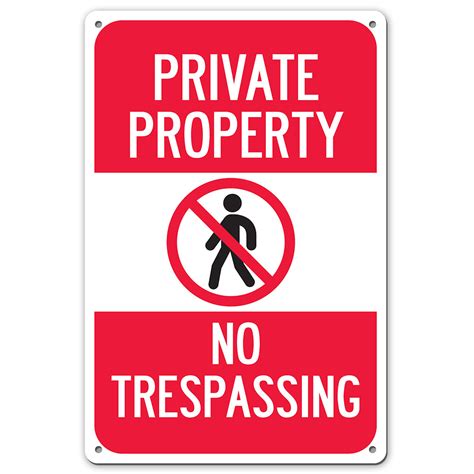 Private Property No Trespassing Sign My Sign Station