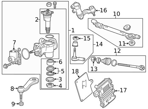 2012 2015 Gm Steering Gear Assembly With Pitman Arm 84315660 My Gm Part