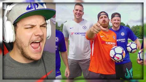 Soccer Trick Shots Ft Chelsea Fc Dude Perfect Reaction Youtube