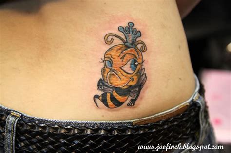 Cute Bumblebee Tattoo On Lower Back Tattoos Book 65000 Tattoos Designs