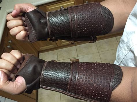 Aguilar De Nerhas Leather Vambraces Replica Props From The Assassins