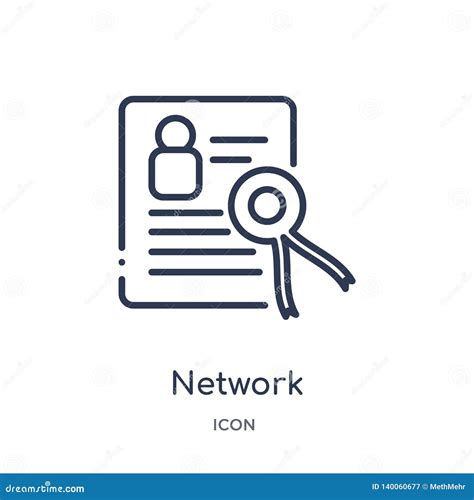 Linear Network Certificate Icon From Internet Security And Networking