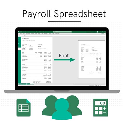 Payroll Calculator Spreadsheet With Pay Stubs Eloquens