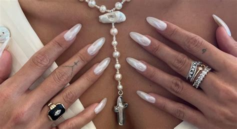 11 polishes to get hailey bieber s glazed donut nails look