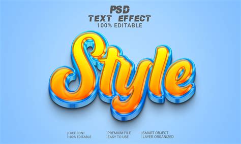 Style 3D Text Effect PSD File Grafica Di Imamul0 Creative Fabrica