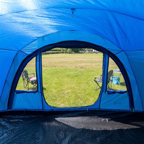 4 man touring tent with 2 x bedrooms. 6 Man Tent 2 Bedrooms Living Room Sewn In Groundsheet ...