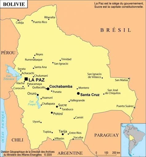 Carte De La Bolivie Plusieurs Cartes Du Pays Damérique Du Sud