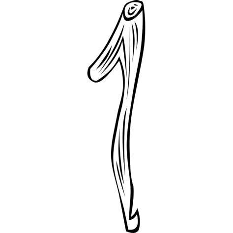 Vector Drawing Of A Woodstick Free Svg