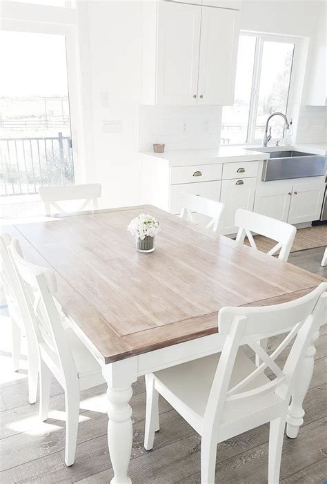 I transformed this simple ingo dining table from ikea to a nice industrial style dining table. Salle à manger - #whitelanedecor Whitelane Decor Dining ...