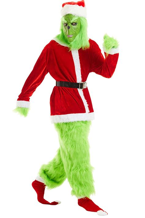 The Grinch Santa Costume Outfit For Adult Hallowitch Costumes