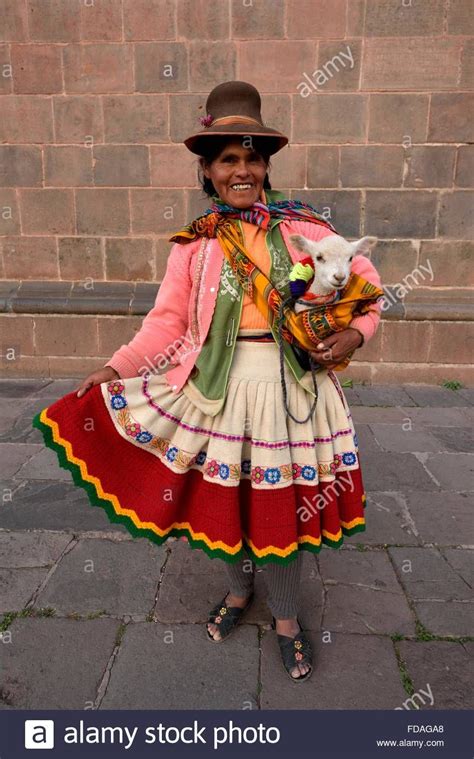 Download This Stock Image Peruvian Woman In Traditional Costume Cusco Peru Fdaga8 From
