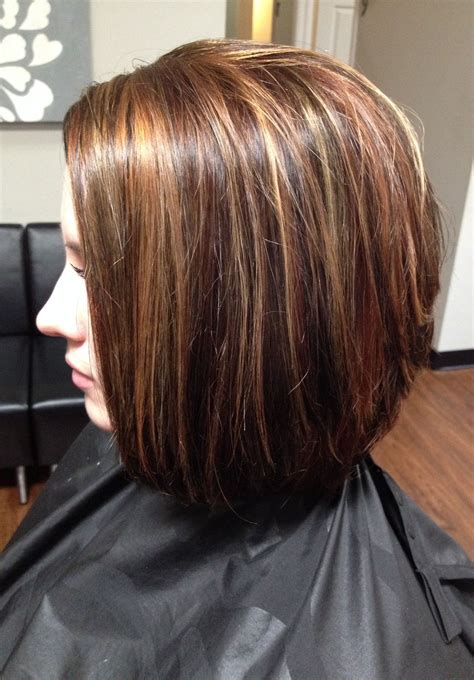 Lowlights uses the same coloring techniques as balayage and tinfoil techniques. Hair color, lowlights and highlights, cut stacked in the ...