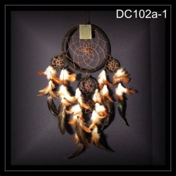 Traumfänger Indianer Dreamcatcher Wildleder schwarz 5 Ringe