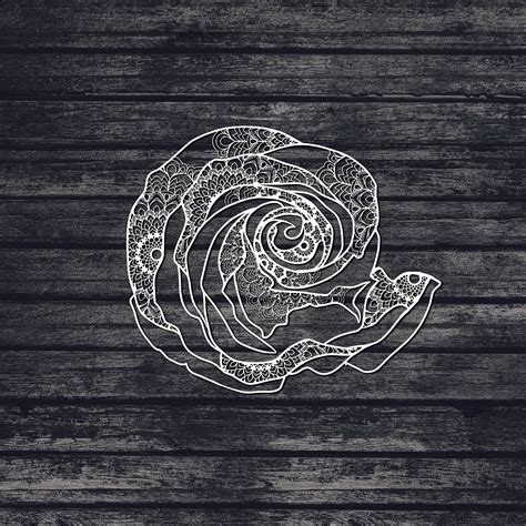 Download Flower Svg, Rose Svg, Mandala Svg