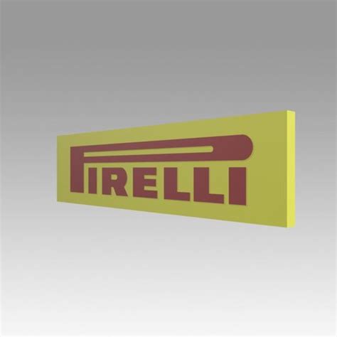 Download Obj File Pirelli Logo • Template To 3d Print ・ Cults