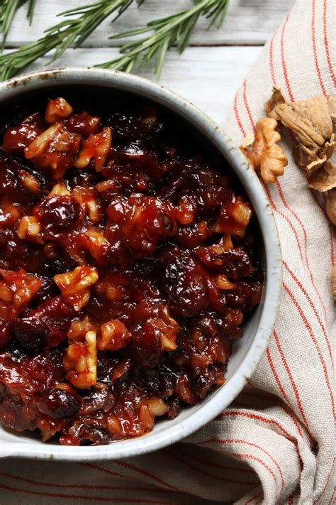 Finely grate the zest of half of the orange into a medium saucepan, then squeeze in all of the juice. Cranberry and Walnut Relish | Recipe | Recipes, Relish recipes