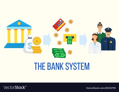 Icons For The Banking System Royalty Free Vector Image