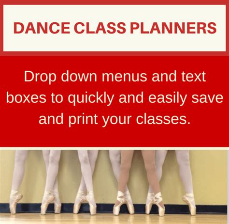 Dance Class Planner Beginner To Advanced Ballet Class Lesson Plan