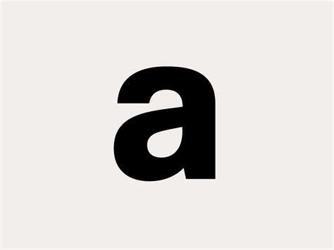 The Lowercase A Typographic Design Logo Mark Cool Logo