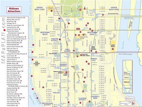 Maps Of New York Top Tourist Attractions Free Printable Nyc