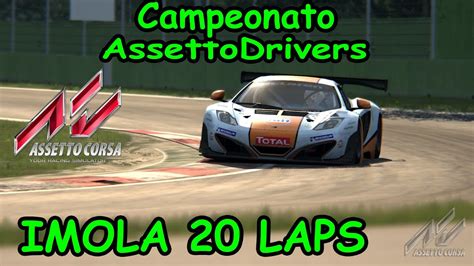 Assetto Corsa Campeonato AssettoDrivers GT3 Imola Replay YouTube