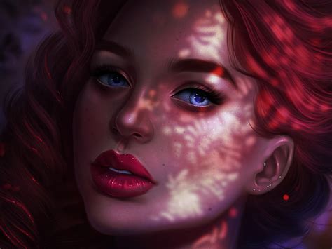 1400x1050 red head girl portrait face closeup wallpaper 1400x1050 resolution hd 4k wallpapers