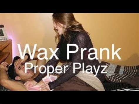 Wife Pranks Husband With Wax Strips YouTube