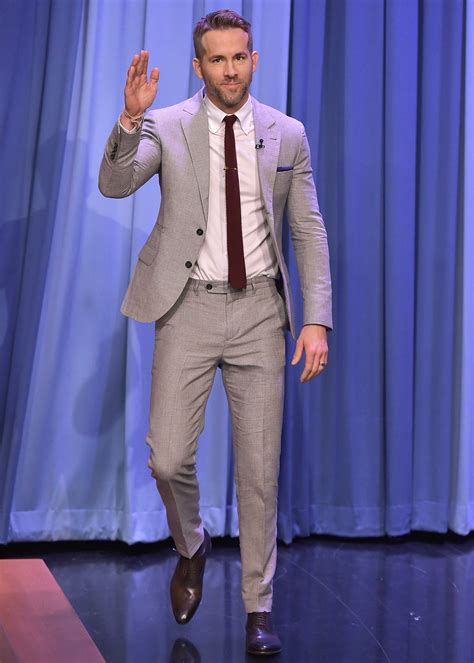 Ryan Reynolds 11 Best Double Take Outfits Photos Gq Dove Grey