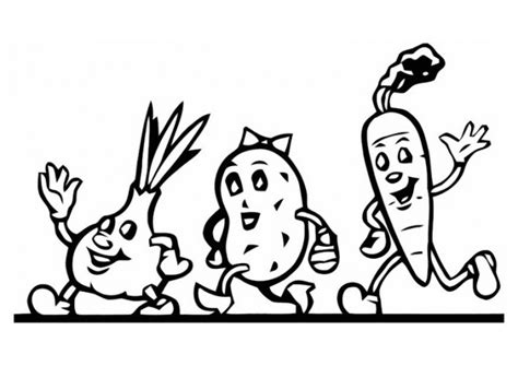 Coloriage Aliments Légumes pour enfant dessin gratuit à imprimer