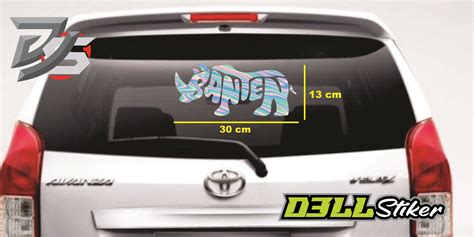 Stiker Mobil Cutting Sticker Body Dan Kaca Mobil / STIKER BADAK BANTEN