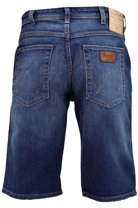New Mens Wrangler W13 P 08 56b Jeans Three Quarter Denim Bermuda Stretch Shorts Ebay
