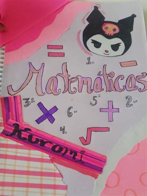 Portada para matemáticas de KUROMI Portadas de matematicas