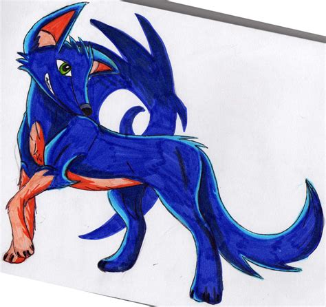 Sonic As A Wolf By Rachlovedraw On Deviantart