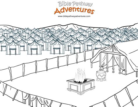 Bible coloring pages building the tabernacle. The Tabernacle - Bible Pathway Adventures