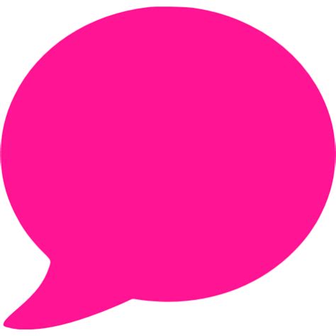 Deep Pink Speech Bubble Icon Free Deep Pink Speech Bubble Icons