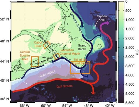 Fig1map The Gulf Stream And Labrador Current Both Split N Flickr