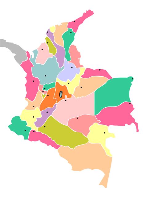El Croquis Del Mapa De Colombia Kulturaupice