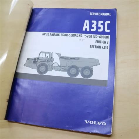 Volvo Articulated Dump Truck A35c Hydraulic System Service Manual Shop