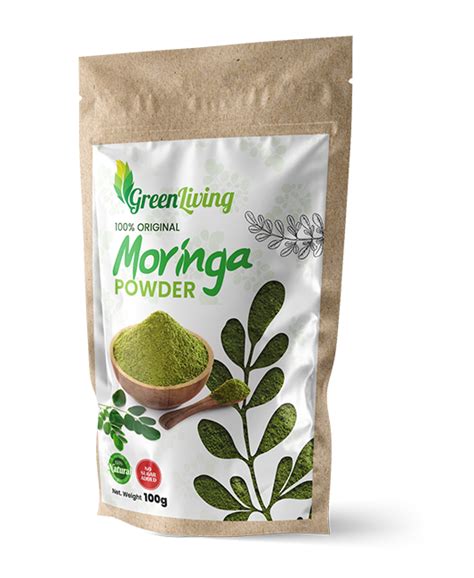 Moringa Powder 100g – Green Living png image